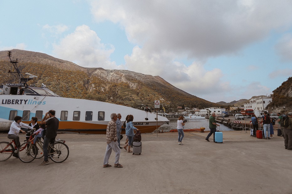 Take a ferry to get to the Aeolian islands