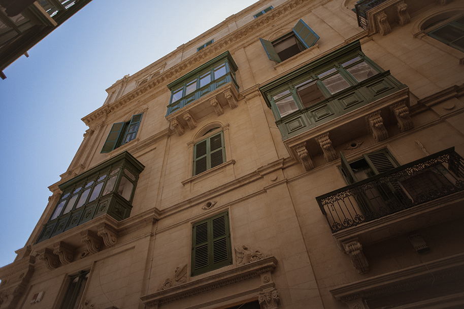 Maltese sandstone building