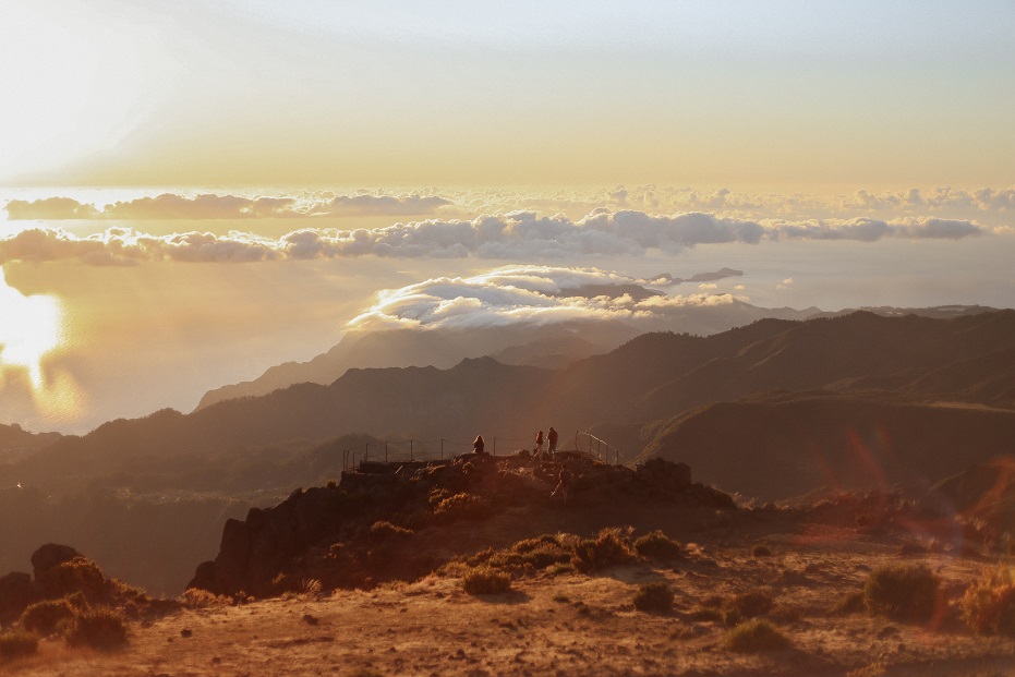 Sunrise on Pico Arieiro viewpoint