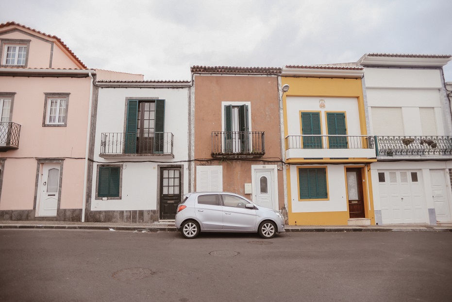 Streets of Ponta Delgada city