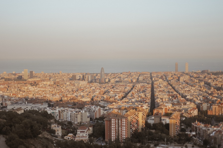 Barcelona city view