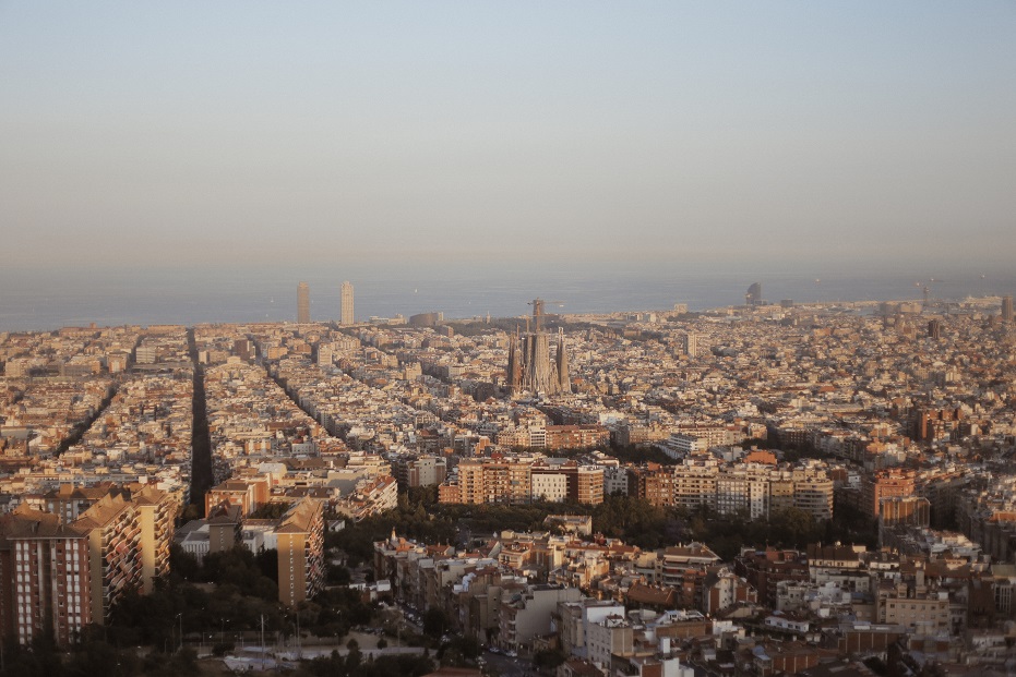 Sunset over Barcelona