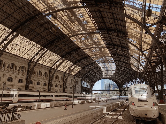 France train station in Barcelona